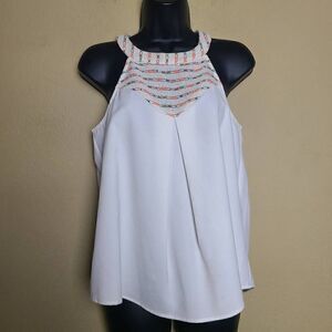 Sugarlips Embroidered Halter Top